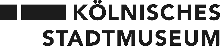 Bild zeigt das schwarz-weiße Logo des Kölnischen Stadtmuseums mit Text.