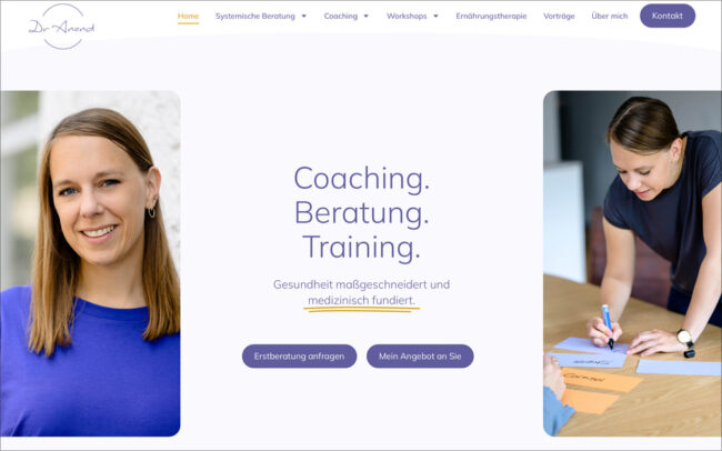 Coaching Website aus Köln