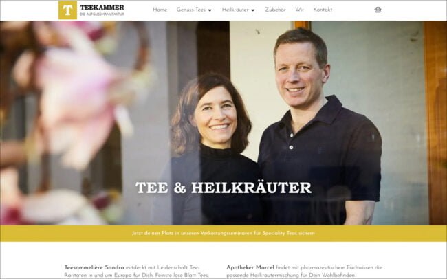 Onlineshop Teekammer